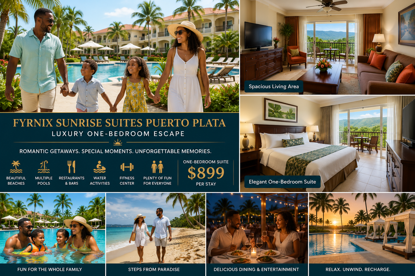 FyrnIX Sunrise Suites Puerto Plata – Luxury One-Bedroom Escape