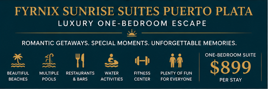 FyrnIX Sunrise Suites Puerto Plata – Luxury One-Bedroom Escape