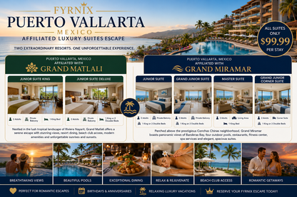 FyrnIX Puerto Vallarta Luxury Escape – Grand Matlali or Grand Miramar Suites | $99.99