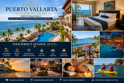 FyrnIX Puerto Vallarta Oceanfront Escape at Delfin PV Beach Resort